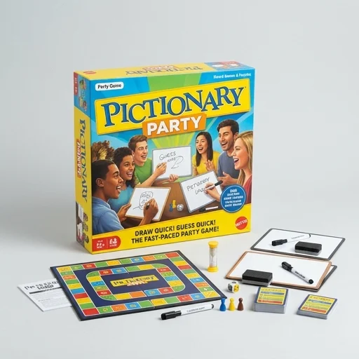 Mattel Pictionary Party Board Game
