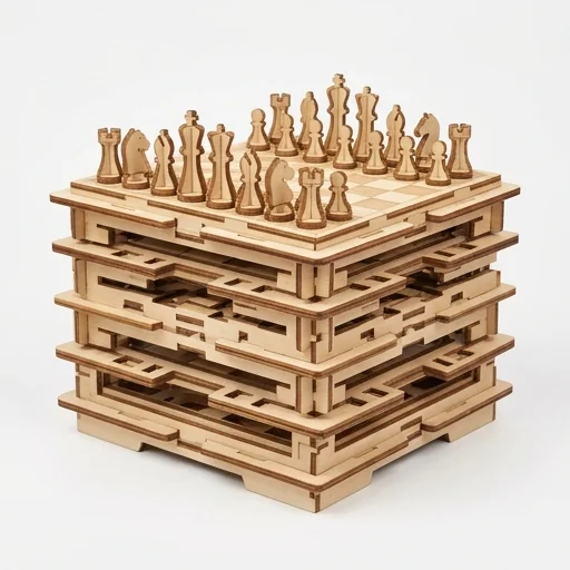 Various Puzzle Chess 3D