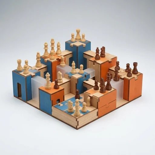 Various Puzzle Chess 3D